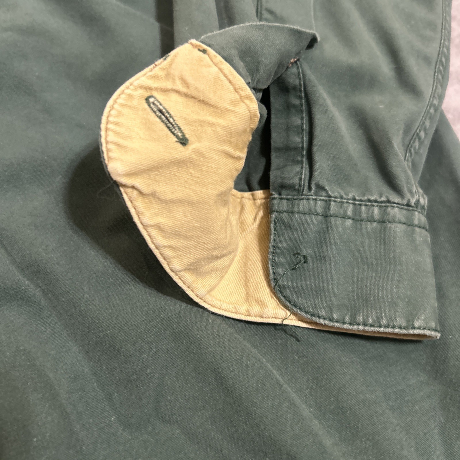 Vintage 90s Patagonia Shirt Mens Large Green Long Sleeve Canvas Oversized 52211 thumbnail 6