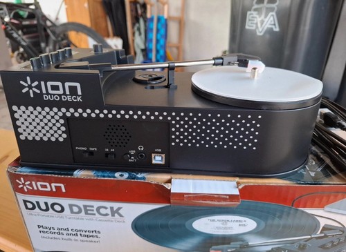 ION Duo Deck Ultra-Portable Turntable with Cassette Deck - FastNeu - Bild 1 von 5