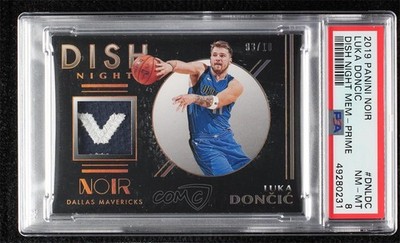 2019-20 Panini Noir Dish Night Memorabilia Prime 3/10 Luka Doncic #DN-LDC 0w7l