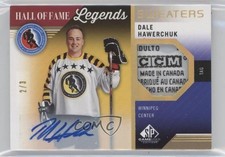 2021-22 SP Game Used HOF Legends Sweaters Tag 2/3 Dale Hawerchuk Patch Auto 0c3