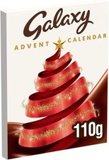 Image of Galaxy Milk Chocolate Advent Calendar, 110g, Ideal for Christmas Chocolate Gifts