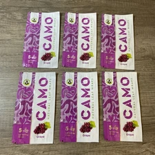 Camo Natural Leaf Wraps Grape Self Rolling Herbal Wraps (6 Packs/30 Sheets)