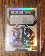 2023 Panini Prizm WWE Cora Jade Sensational Signatures Auto #SN-CJD Silver Prizm