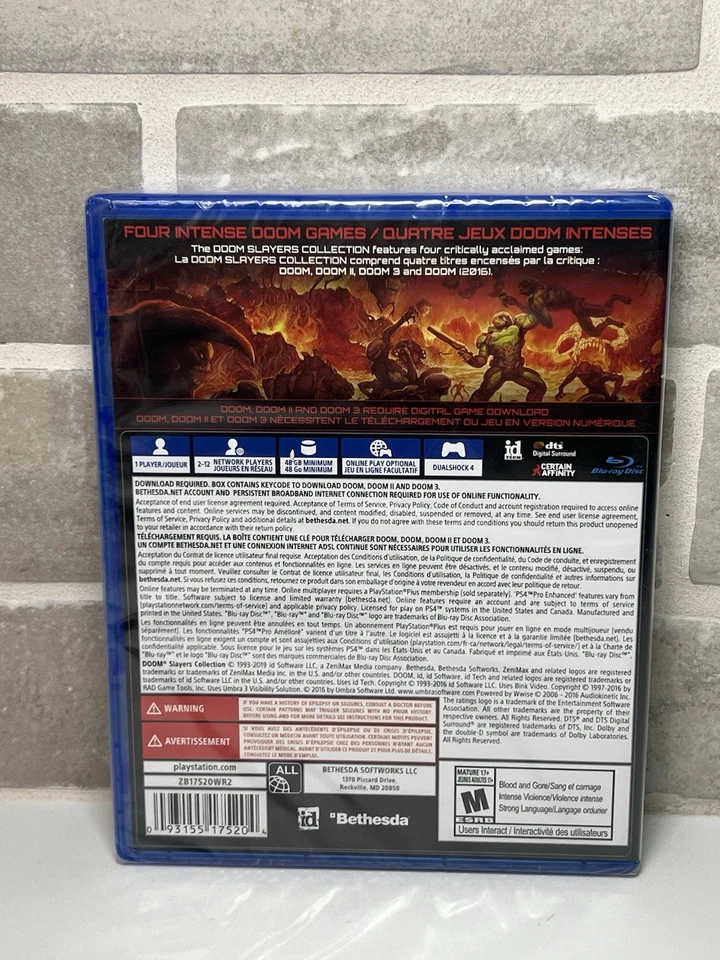 Sony Playstation 4 Doom Slayers Collection - Brand NEW / SEALED - Image 2 of 4
