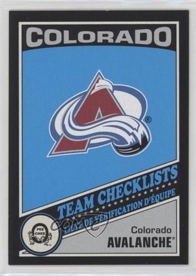 2019 O-Pee-Chee Team Checklists Retro Black 31/100 Colorado Avalanche #558 0m8e