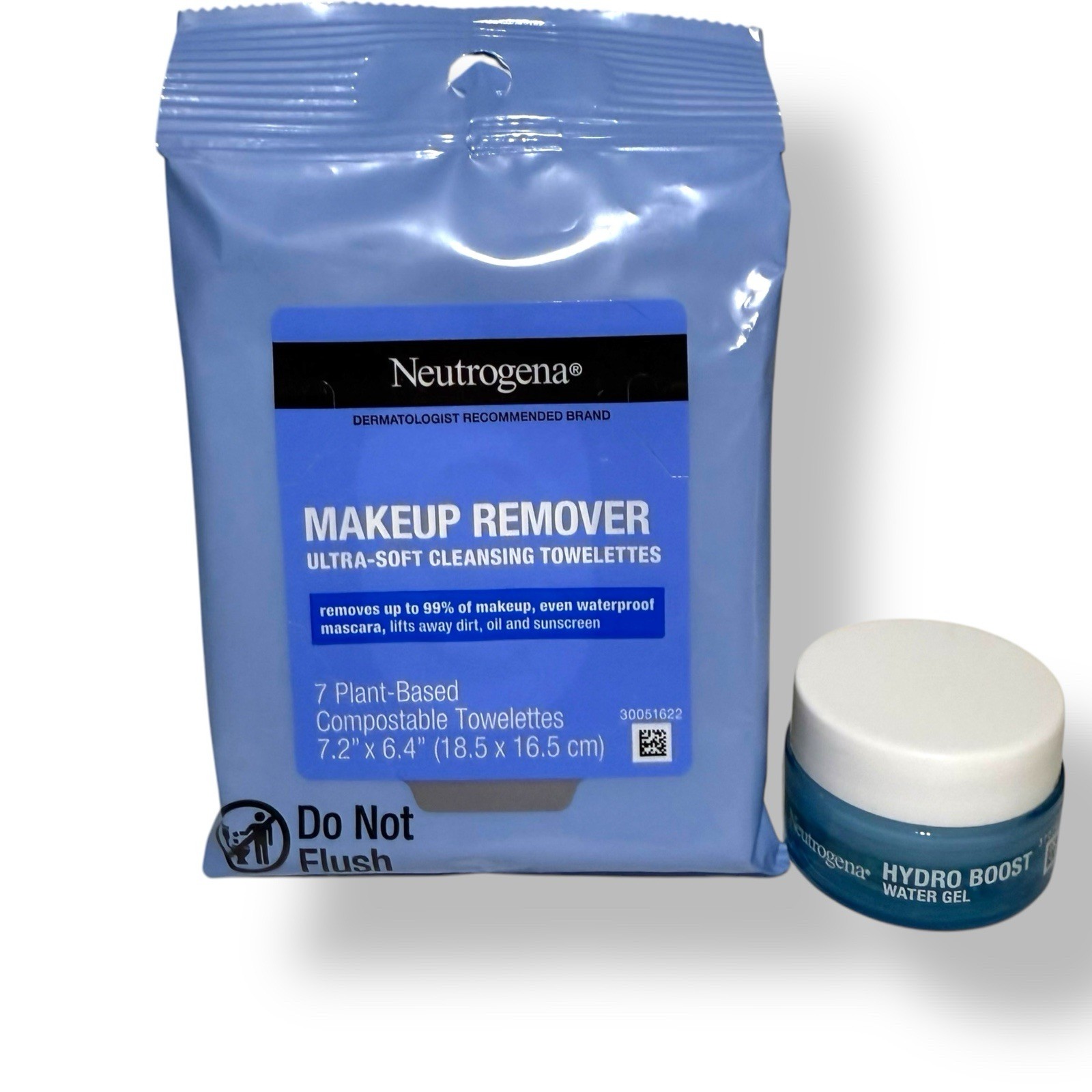 Neutrogena Hydro Boost Water Gel & Makeup Remover Wipes Mini Duo