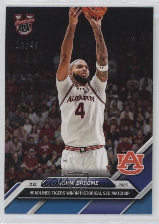 2024-25 Bowman U Now Blue 18/49 Johni Broome #67 4ic