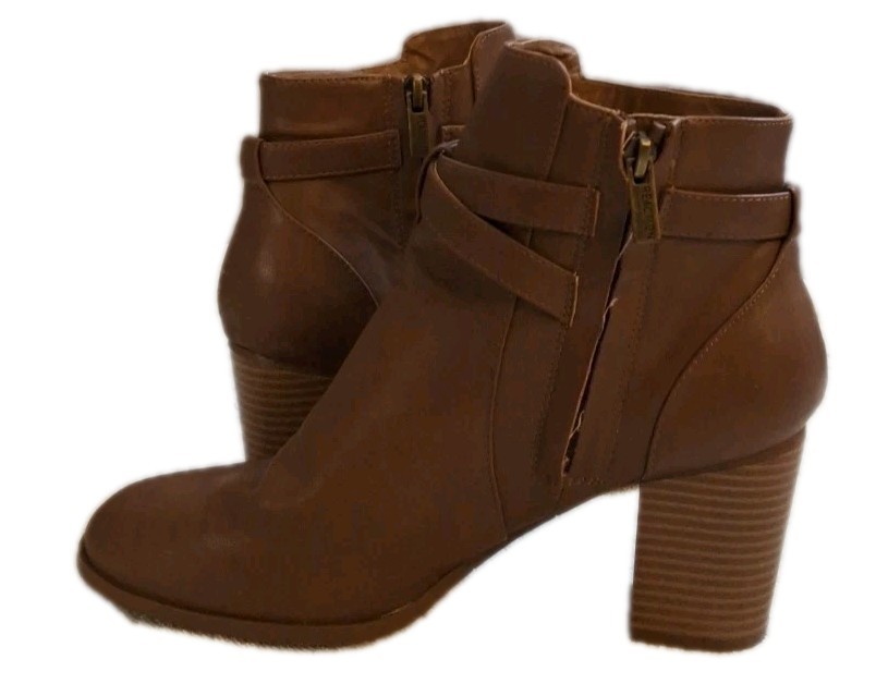 Kenneth Cole Reaction Booty Ankle Boots Womens 1 Zip Block Heel Size 7 image 5