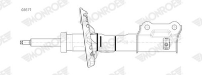 MONROE G8671 Stoßdämpfer für HYUNDAI,KIA