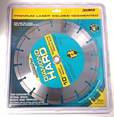 Planet Diamond 21410020 10'' Premium Segmented Diamond Concrete / Masonry Blade