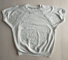 Vintage 60s DISTRESSED Sweatshirt Short Sleeve Mens M