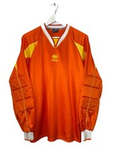 ERREA Official Orange Plain Football Fußball Shirt Trikot Padded Goalkeeper Large