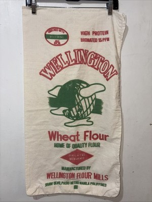 Wellington Wheat Flour EMPTY Sack 25 KGS Philippines Collectible Crafts