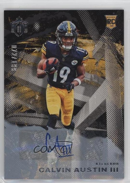 2022 Chronicles Gridiron Kings Signatures /199 Calvin Austin III Rookie Auto RC