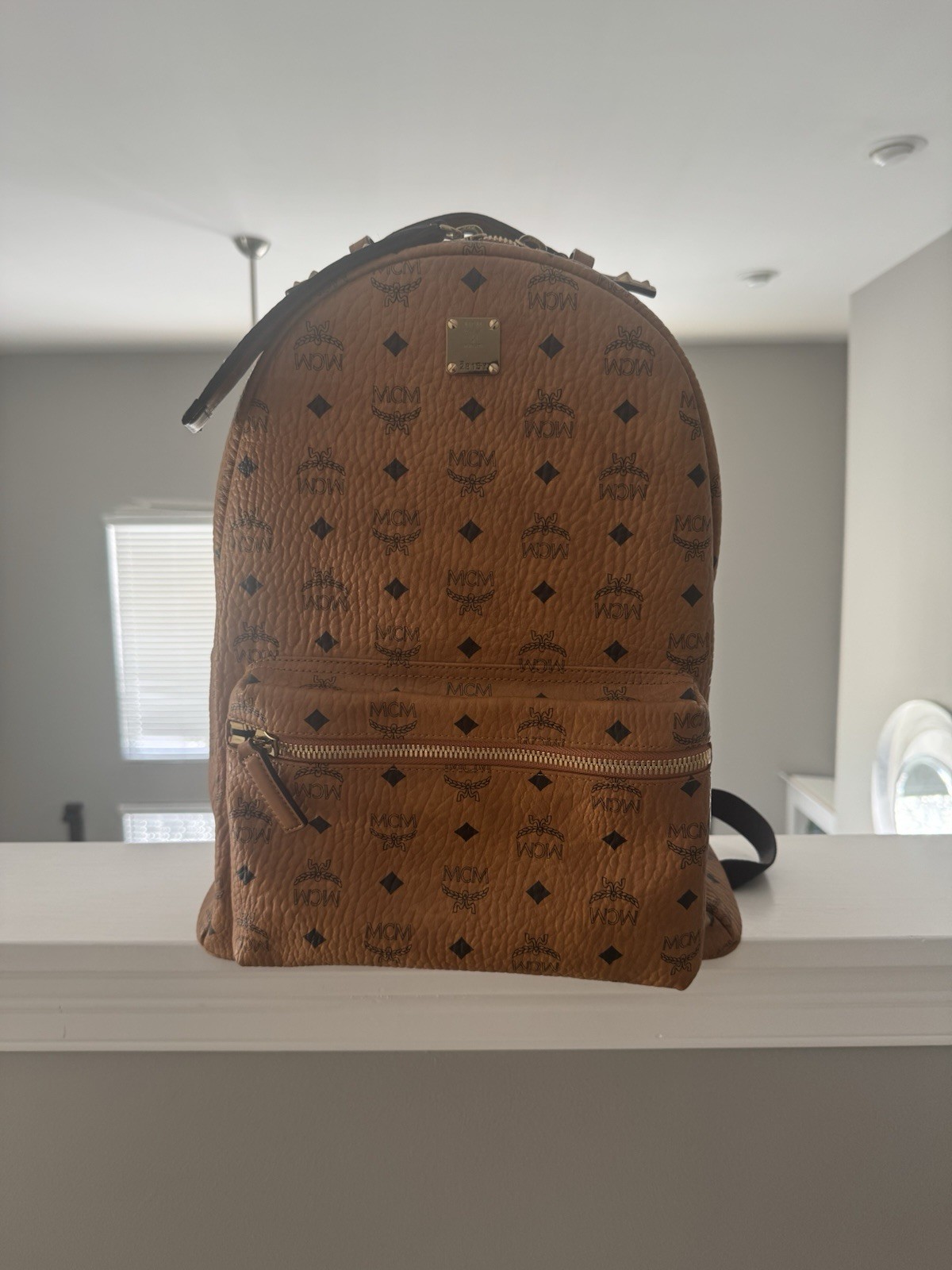 MCM Backpack Extra Large Beige/Brown Leather Men'… - image 1