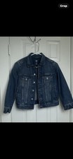 Gap Kids Denim Jacket Size Medium M Blue Jean Trucker Jacket Classic Wash