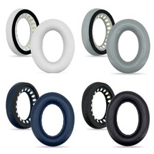 Soft Lambskin Leather Ear Cushions Earpads for QC45 Headphones Earpad Replace