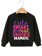 Size 8 Cute Smart  A Bit Dramatic Long Sleeve Sweatshirt