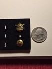 Penn State TRIANGLE FRAT Gold Tone Triangle Lapel Pin w/Matching Round Screwback — photo 2