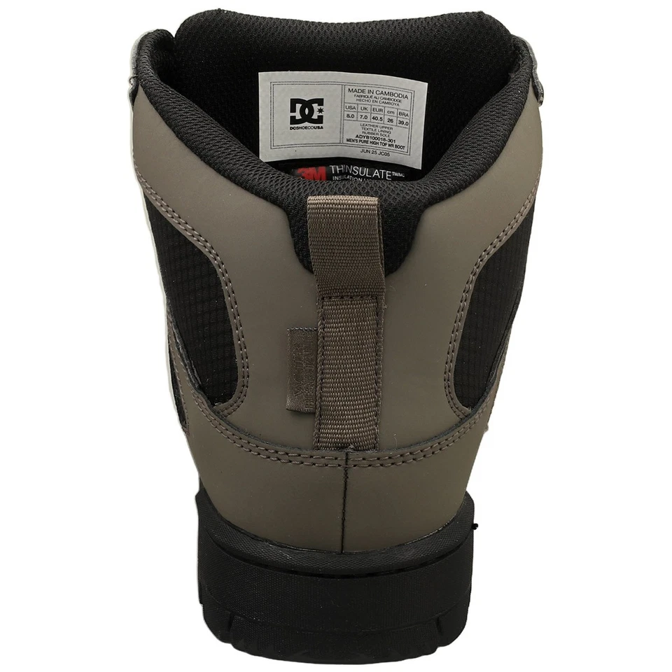 DC Shoes Pure High Top WR Homme Baskets Casual Olive Noir - 40.5 EU - Photo 4/4