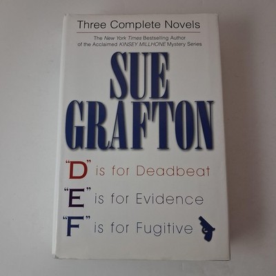 Three Complete Novels D E F Sue Grafton Wing Books White HC DJ 2001 USA