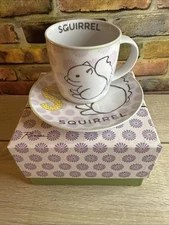 Rosanna Collectible Now I Know My ABC’s Small Plate And Mug Set S For Squirrel