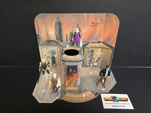 Vintage 1980 Star Wars Kenner Bespin Cloud City Playset Complete W/ 4 Figures