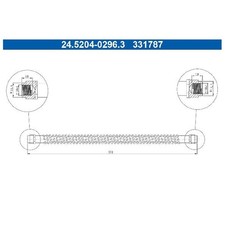 2x Bremsschlauch vorne für Porsche 911 997 Boxster 986 987 Cayman 24565744