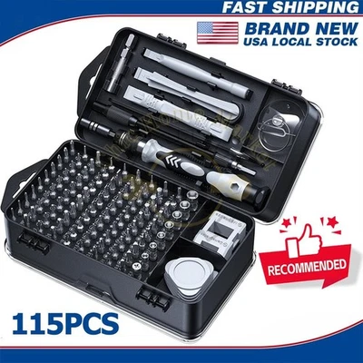 NOVA-TRENDSHOP 115PCS Precision Screwdriver Set Electronics Drive Tool Kit Magnetic Screwdriver