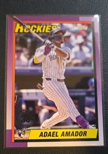 2025 Topps Series 1 - 1990 Topps Baseball Adael Amador #T90-83 (RC) Rockies