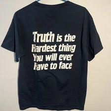 Fruit of The Loom T-Shirt Men’s L Short Sleeve The Hard Truth Motivational Tee