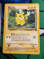 Pikachu Pokémon TCG Jungle Common Individual Collectible Card Game