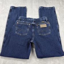 Wrangler Cowboy Cut Jeans Boy 16 Slim Dark Blue Denim Straight Western Classic