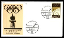 Mayfairstamps Germany 1972 Olympiade Torch Fussball Cover aaw_92075