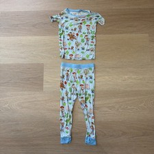 Little Sleepies OG DISNEY PIXAR TOY STORY Two Piece Pajamas 18-24 Cut Sleeves.