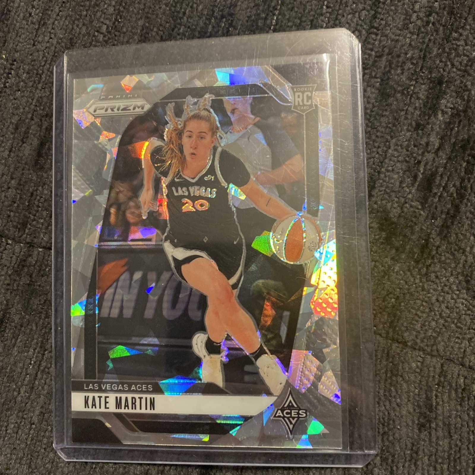 2024 Panini Prizm WNBA - Kate Martin RC Ice Prizm #126 - Las Vegas Aces