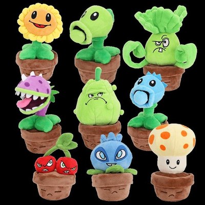 Plants Vs Zombies 2 Sunflower Shooter Plush Sunflower Doll  Stuffed Soft Gifts ¢