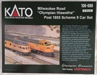 KATO 106089 N SCALE 9 CAR SET Milwaukee Road Olympian Hiawatha Post 1955 106-089
