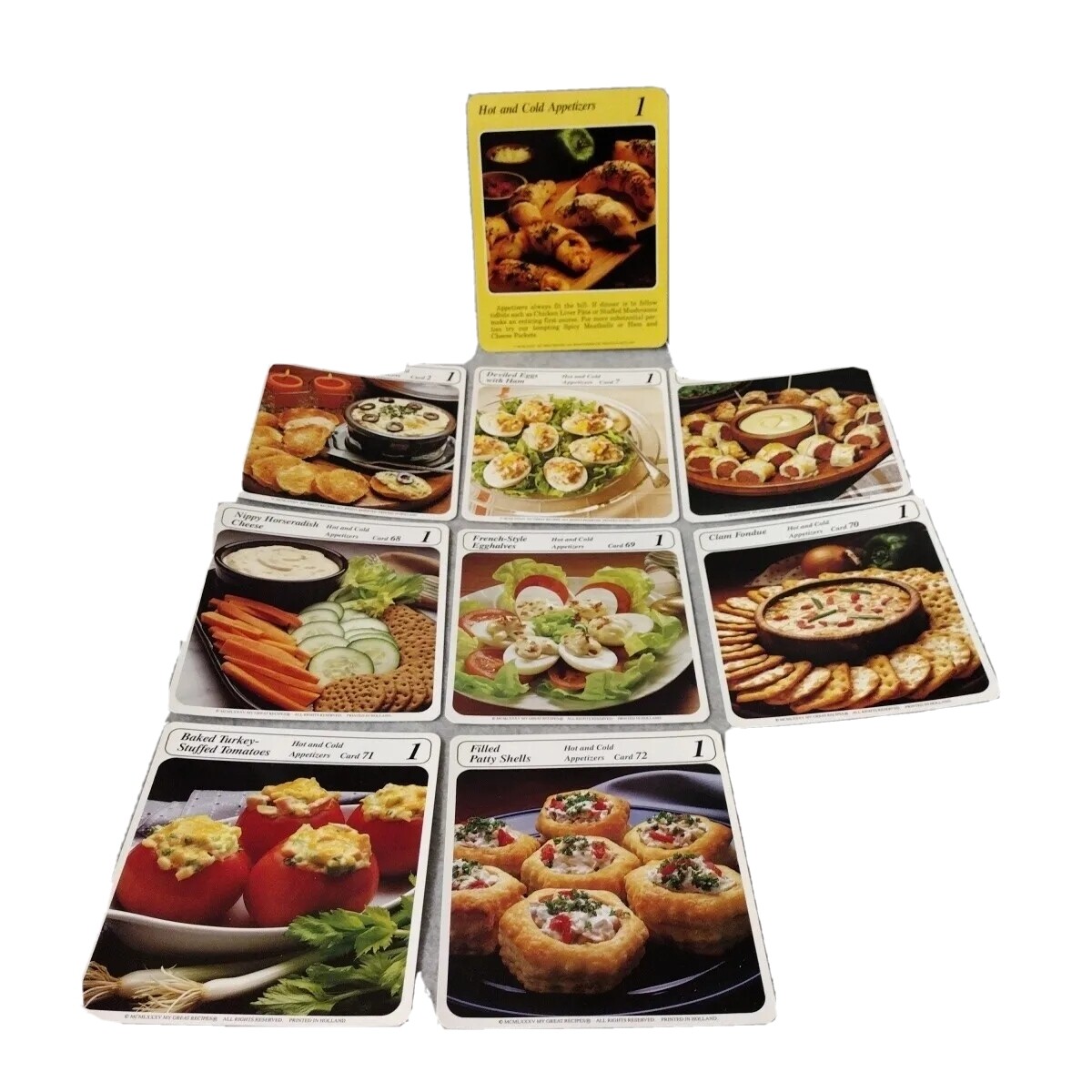 My Great Recipes Cards Cooking Replacement Lot Hot Cold