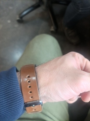 Handmade Horween Shell Cordovan watch strap band 18mm & 20mm & 22mm - Picture 17 of 18