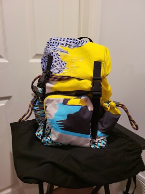 DRIES VAN NOTEN Multi Color Nylon Print Backpack - UNISEX | eBay