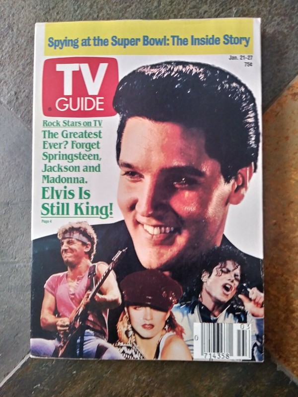 (2 )  Elvis Presley  TV Guide Books Jan.21-27 1989