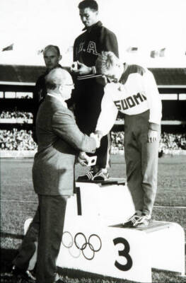 Gregory Bell Usa Long Jump Gold 1 Melbourne 1956 Olympics Photo