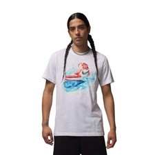 T-SHIRT JORDAN UOMO AJ1 WAVES NN TEE "WHITE" IB3355-100 ORIGINALE