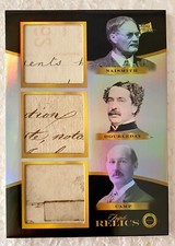 2024 Pieces of the Past 1800's James Naismith Abner Doubleday Camp Triple Relic