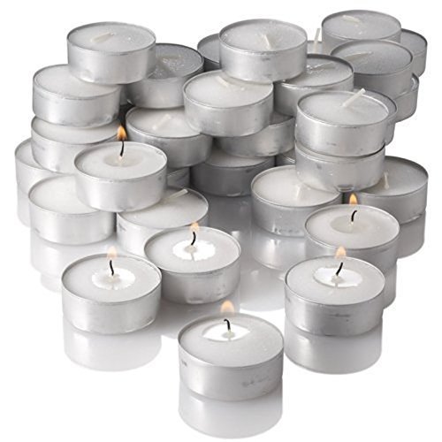 WHITE UNSCENTED TEALIGHTS CANDLES 8HR 8 HOUR BURNING TIME TEA LIGHT RESTAURANT eBay