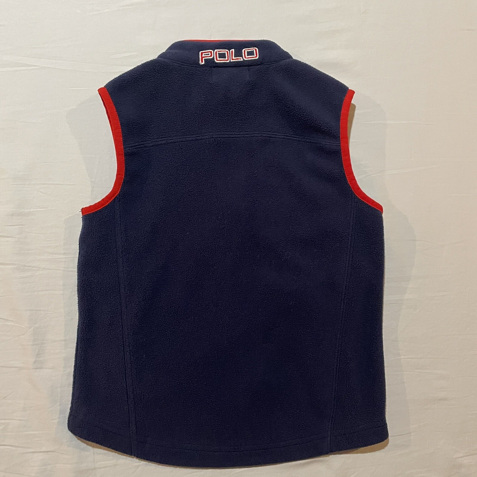 Polo Ralph Lauren Youth Fleece Best Taglia 6 Full Zip Pony Blu