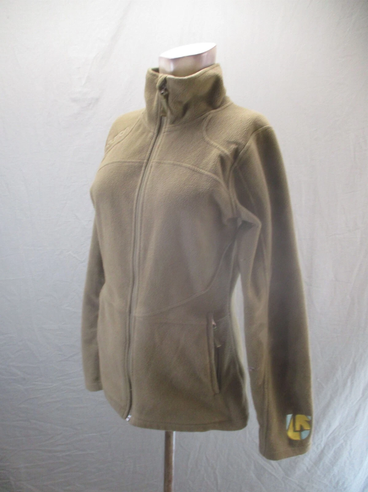 burton dryride full zip stand collar fleece athletic jacket