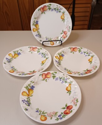 CORELLE 花とフルーツ柄 皿 10枚セット s-l400.jpg