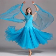 Ballroom Competition Dress Modern Waltz Tango Latin Flamenco Dance Dress